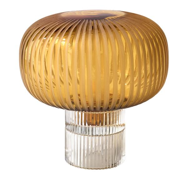 Lámpara de mesa Tello Clear + Large Amber de cristal