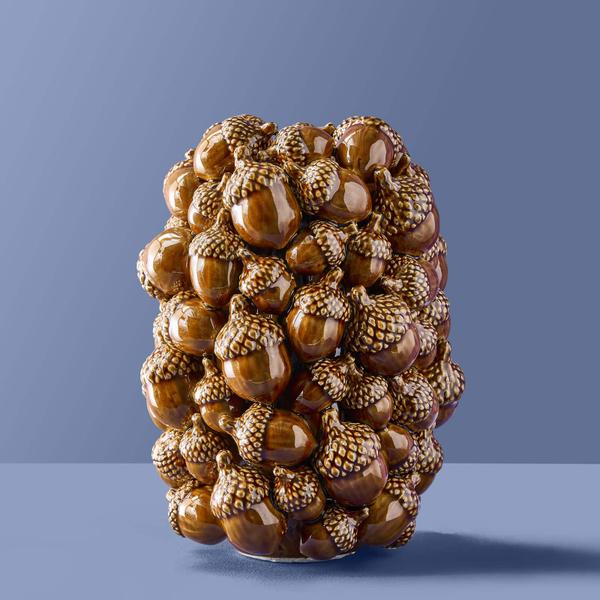 Jarrón Bellotas Marrón 